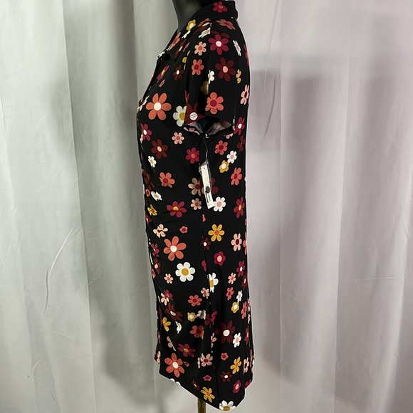 NWT No Boundaries Multicolor Floral Print Button Front Shirt Dress - Picture 2 of 16